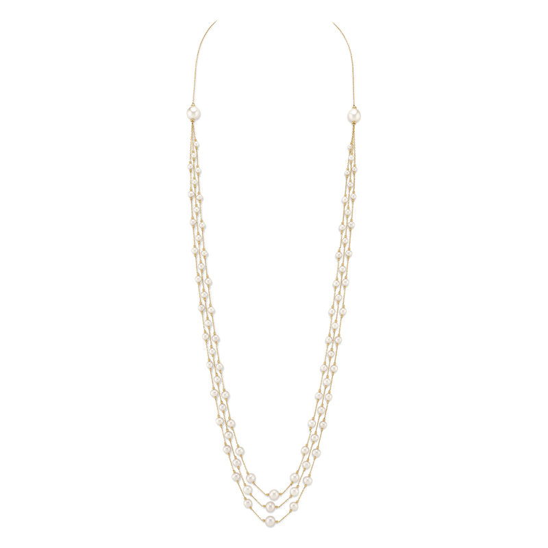 Freshwater Pearl and Chain Penelope Necklace