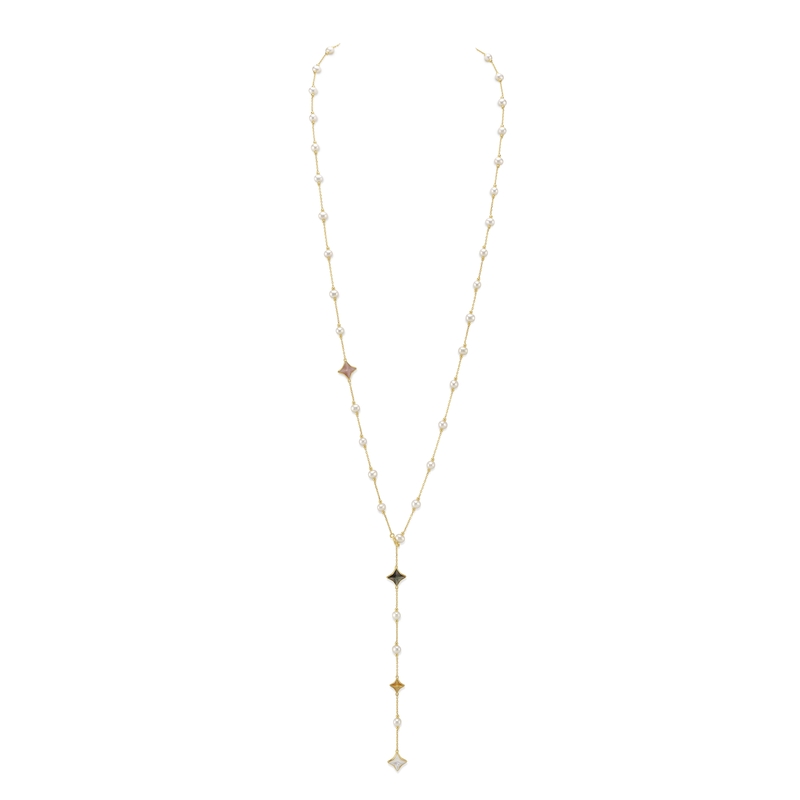 White Freshwater Pearl Anika Necklace