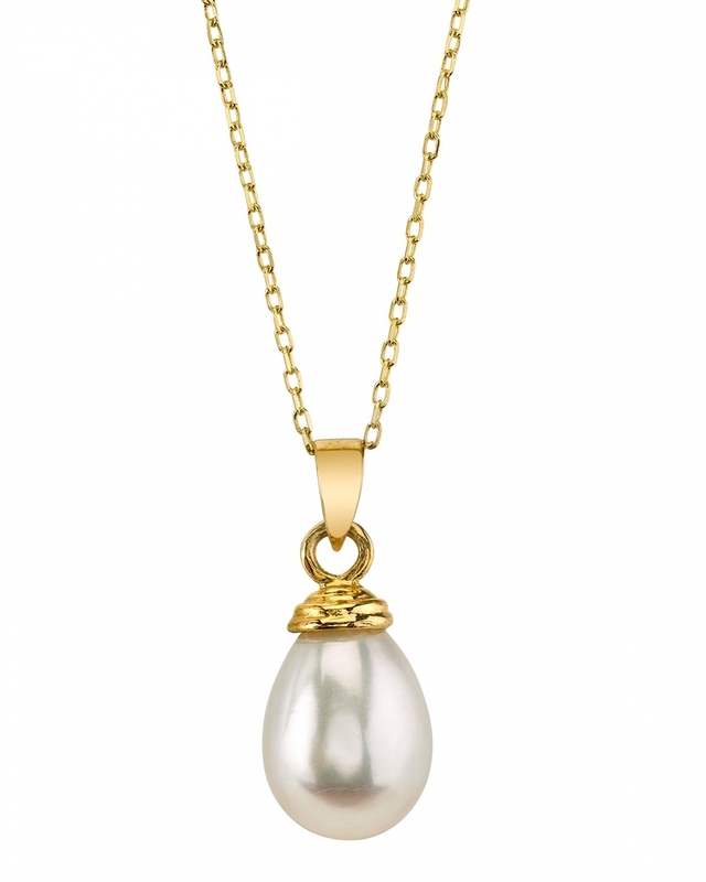 Drop-Shape Freshwater Pearl Hope Pendant - Secondary Image