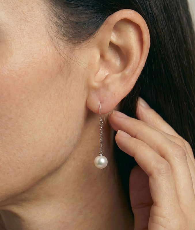 Freshwater Pearl Sandra Earrings - Secondary Image