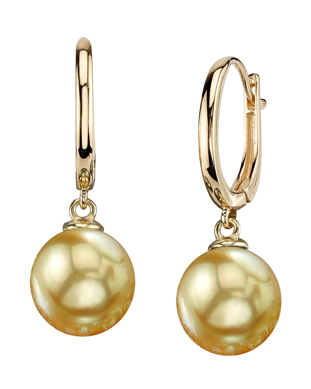 Golden South Sea Pearl Tania Earrings