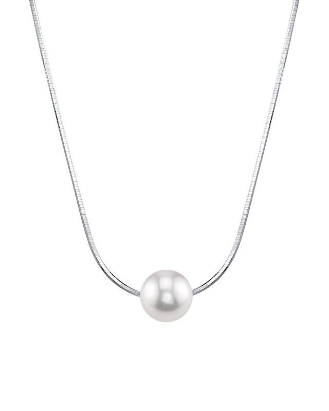 Pearl Moments - 8mm Freshwater Pearl Silver Adjustable Chain Necklace