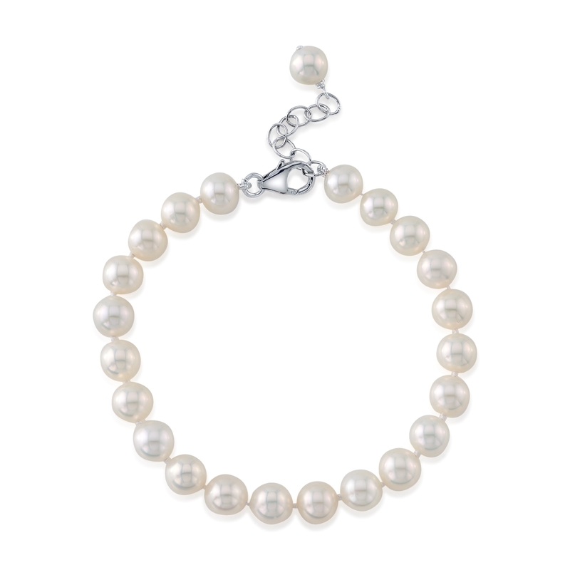 Pearl adjustable bracelet clearance