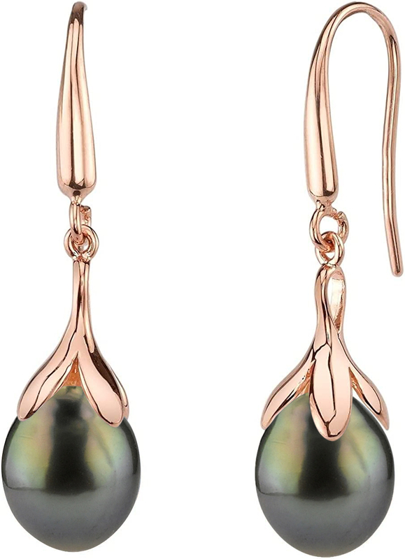 Tahitian South Sea Pearl Olive Earrings