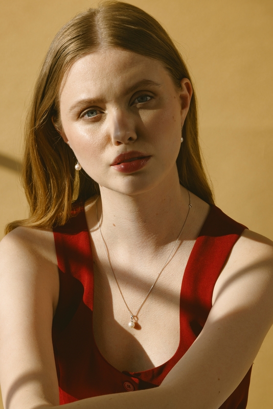 White Akoya Pearl Cindy Earrings - Secondary Image