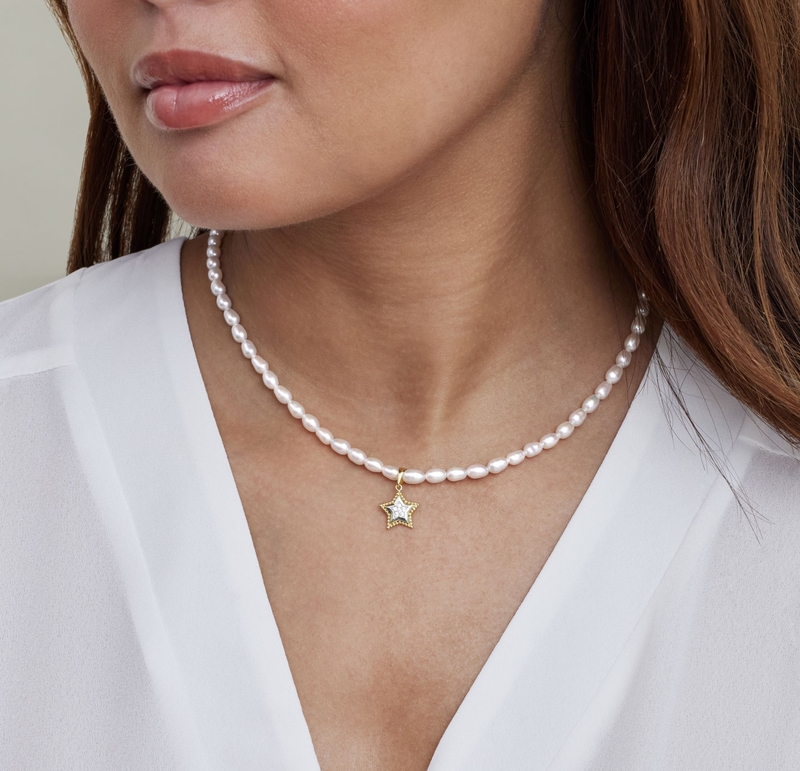 Pearl star necklace deals