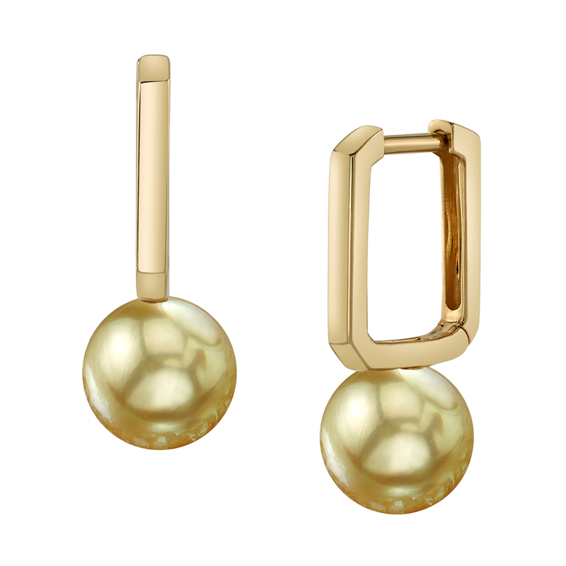 Golden Pearl Susie Earrings