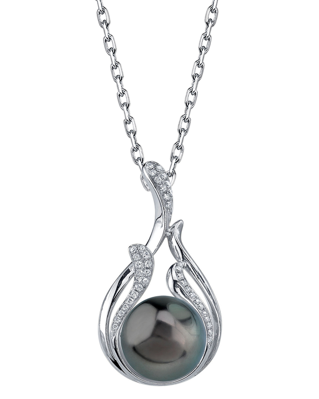 Tahitian South Sea Pearl & Diamond Layla Pendant