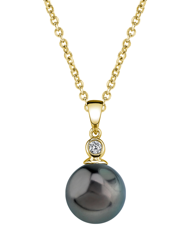 Tahitian South Sea Pearl & Diamond Michelle Pendant