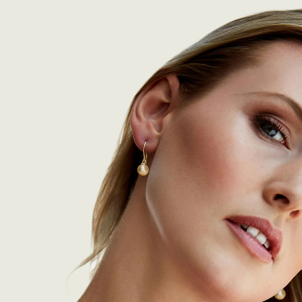 Golden South Sea Pearl Linda Earrings