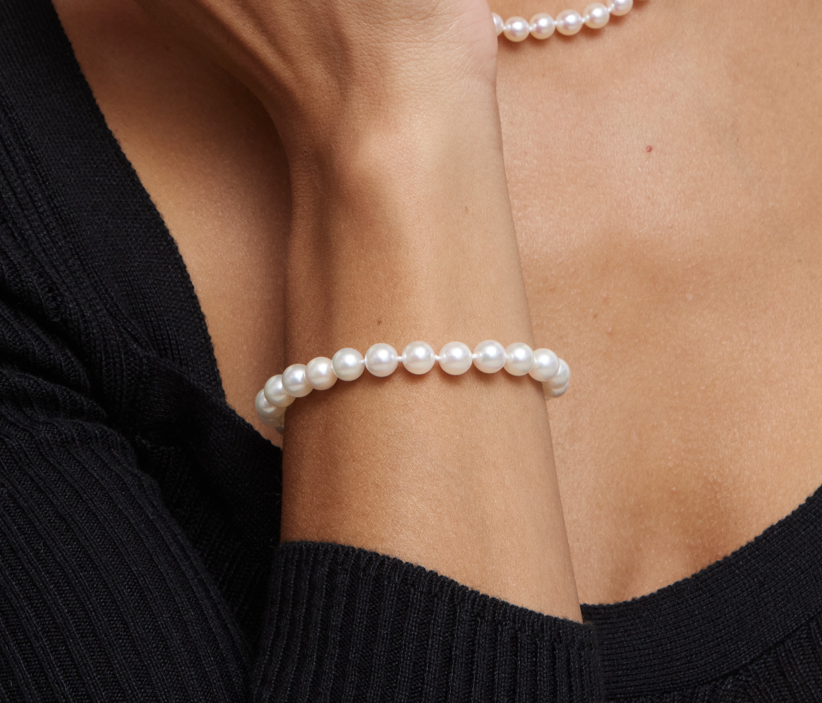 6.5-7.0mm Akoya White Pearl Bracelet