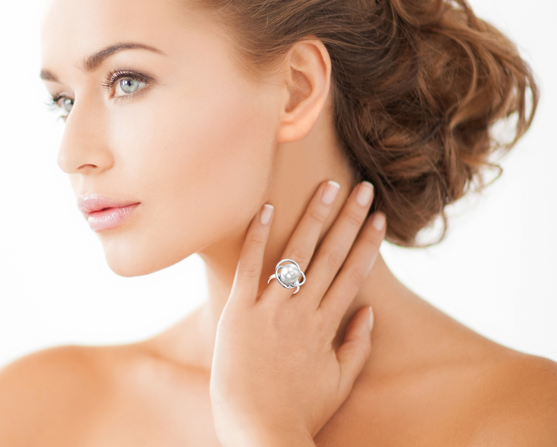 White South Sea Pearl Lexi Ring