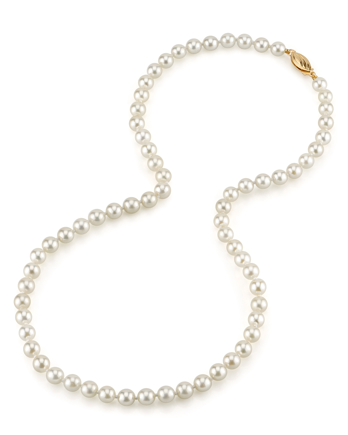 5.5-6.0mm Japanese Akoya White Pearl Necklace- AAA Quality
