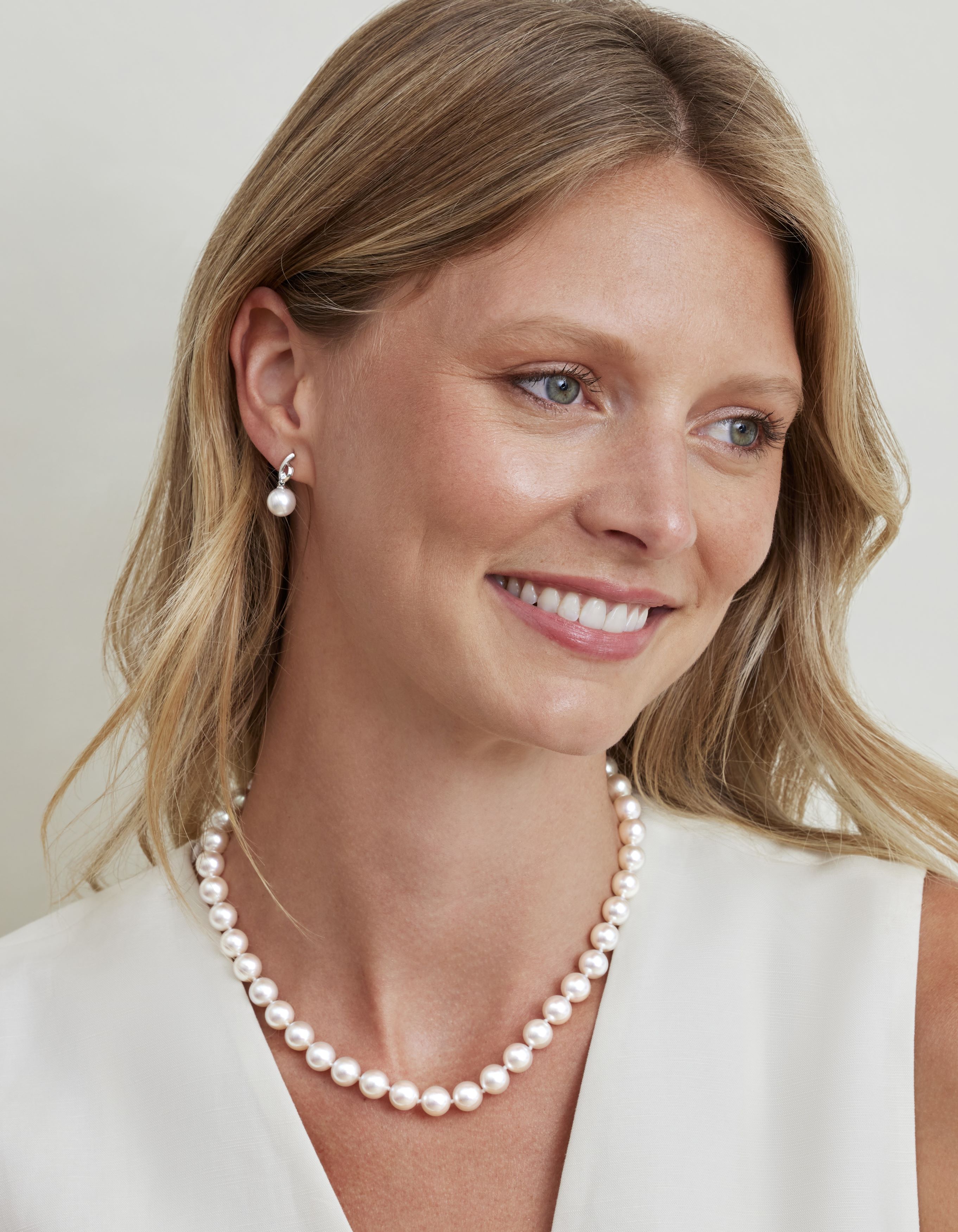 Akoya Pearl & Diamond Lois Earrings