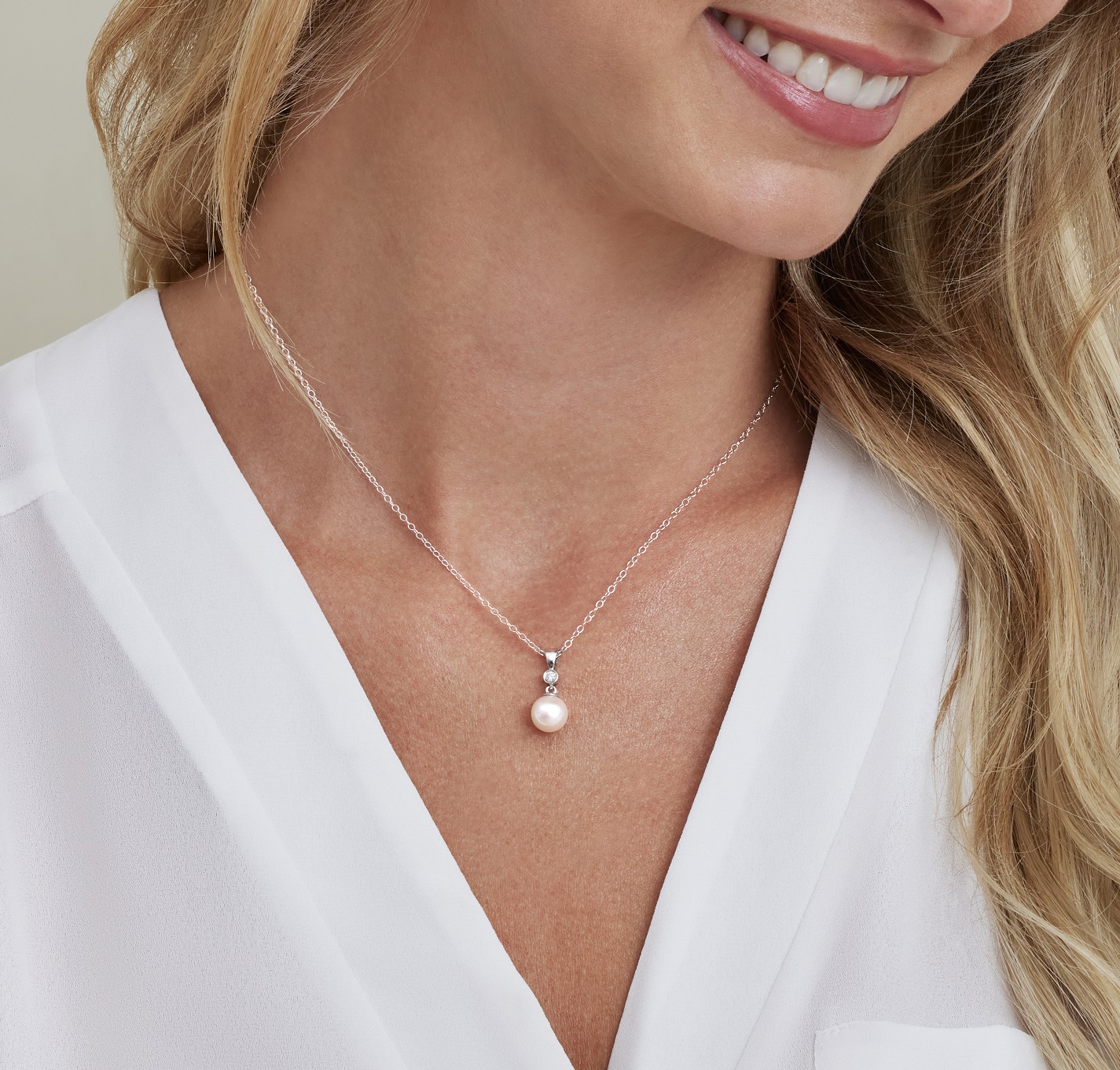 Akoya Pearl & Diamond Michelle Pendant