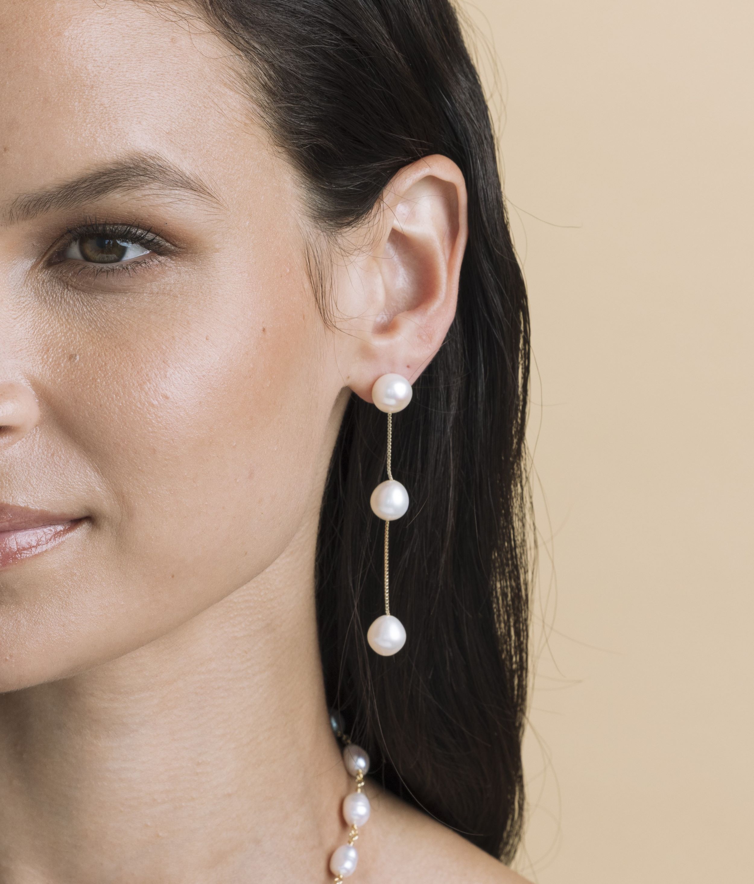 White Freshwater Pearl Maddy Earrings