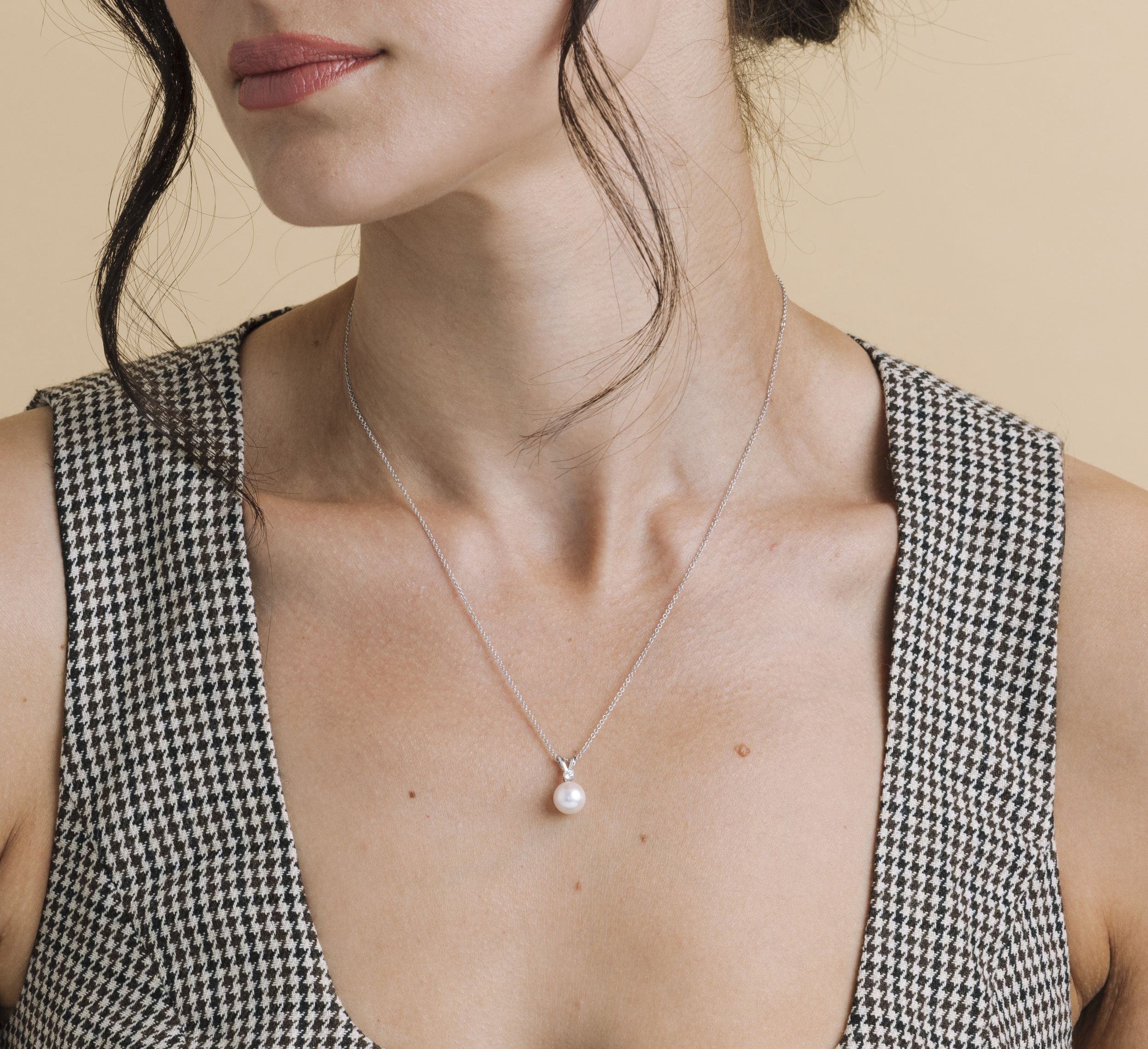 Akoya Pearl & Diamond Classic Pendant