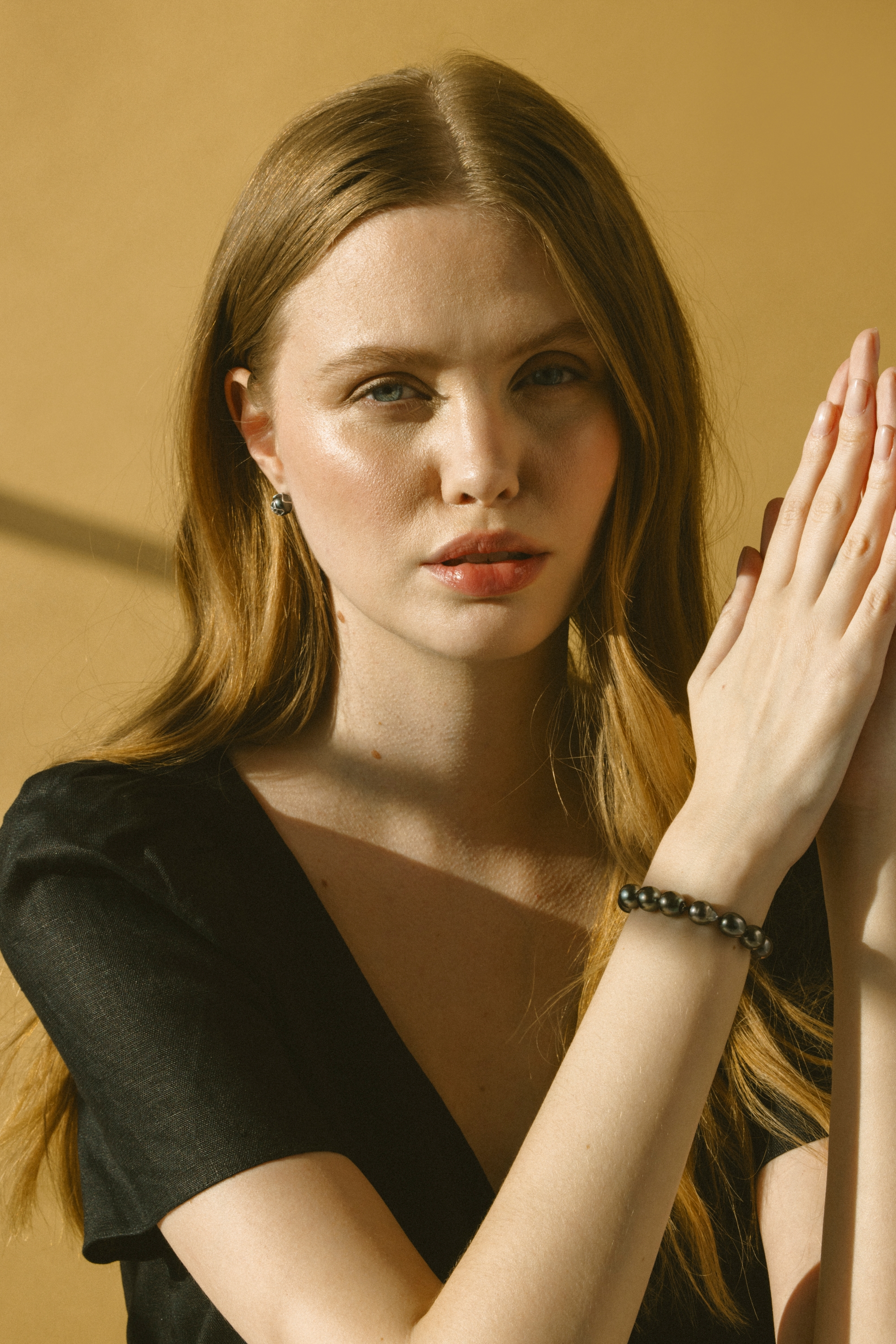 7-8mm Tahitian South Sea Pearl Drop Shape Bracelet