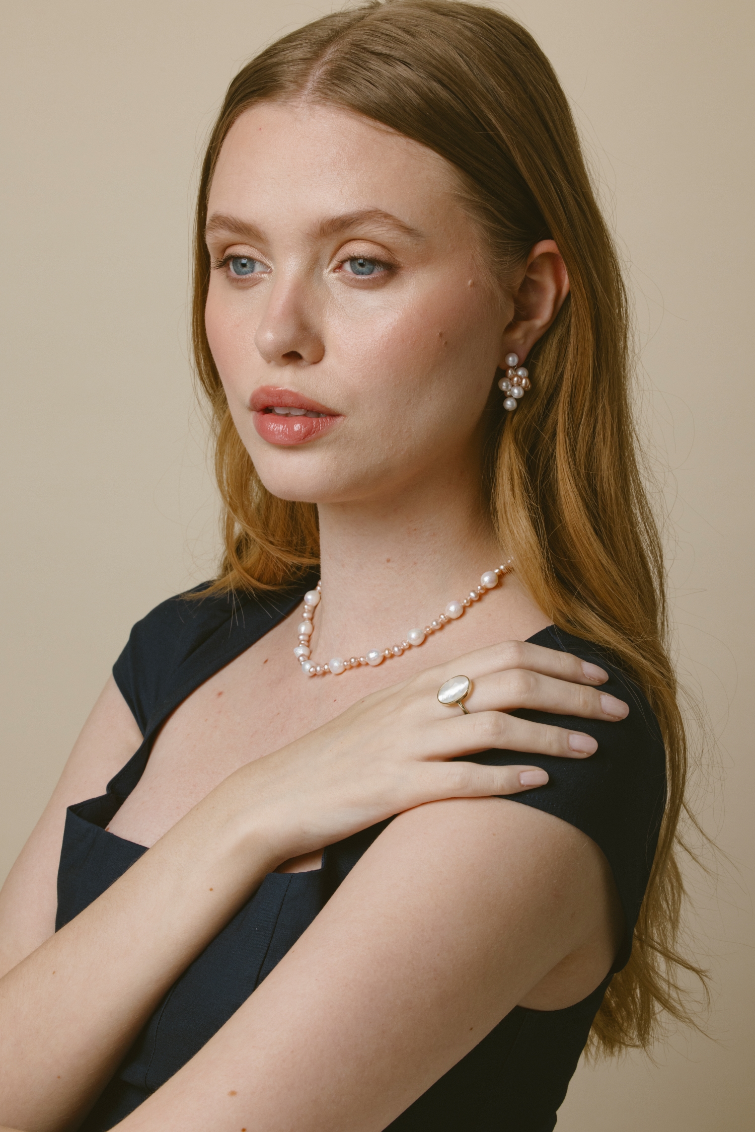 Multi-Freshwater Pearl Adeline Earrings