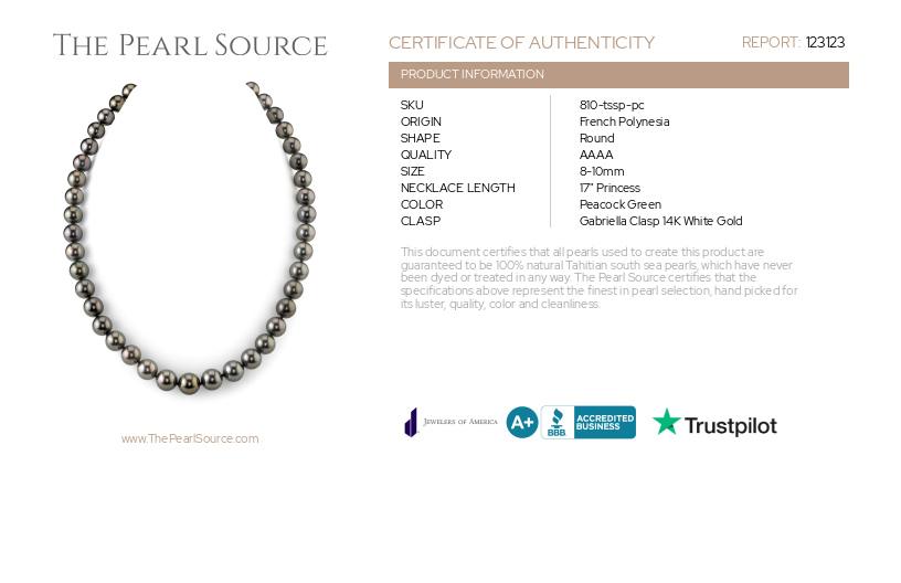 Peacock tahitian pearl necklace sales